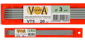 "Visantia" Спицы 5-ти компл. VT5 алюминий d 3,0 мм 20 см "Атекс" г. Пермь