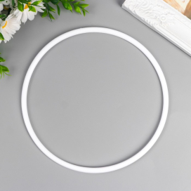 Кольцо пластик для изготовления ловца снов d 20,5 см 2 шт белый "Атекс" г. Пермь