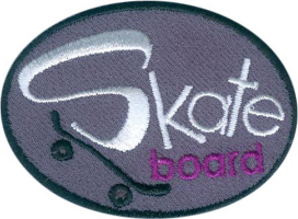 Нашивка Skateboard - Скэйтбоард (серый) 15582169 "Атекс" г. Пермь