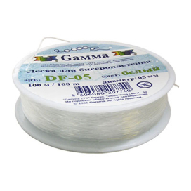 "Zlatka" / "Gamma" Леска для бисера DF-05 d 0.5 мм 100 м ± 5 м "Атекс" г. Пермь