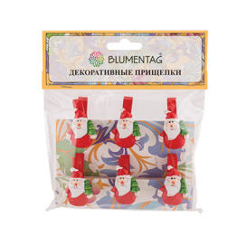 "Blumentag" WCRH-35 Декоративные прищепки 3.5 х 0.7 см 6 шт "Атекс" г. Пермь