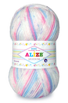 Пряжа ALIZE "SEKERIM 0-12" 90%акрил,10%полиамид "Атекс" г. Пермь