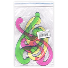 Набор лекал 3 шт РНЛ02 (прозрачные цветные) "Атекс" г. Пермь