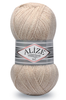 Пряжа ALIZE "SUPERLANA TIG" 25% шерсть,75%акрил "Атекс" г. Пермь