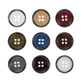 Пуговица костюмная с проколами "Gamma" EL 0013 34 " ( 21 мм) 12 шт "Атекс" г. Пермь