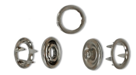 Кнопки рубашечные  металл d 7мм 144шт ±2шт никель "Атекс" г. Пермь