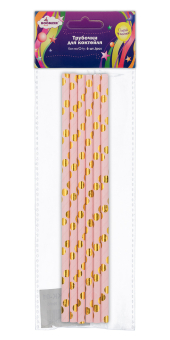 "BOOMZEE" TKK-01 Трубочки для коктейля бумажные 6 шт "Атекс" г. Пермь