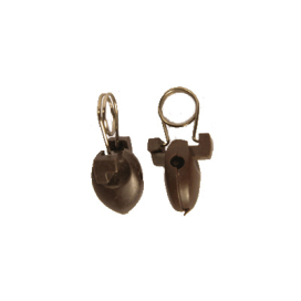 Зажим цветные "Капелька" С-337 20 шт коричневый "Атекс" г. Пермь