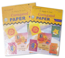 Бумага картон гофра HY-622 18х26 10 цветов "Атекс" г. Пермь