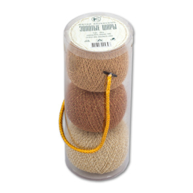 Нитки для вязания "Золотые шары" вязальные 86% хлопок, 14% люрекс 3 х 50 г 390 м ассорти "Атекс" г. Пермь