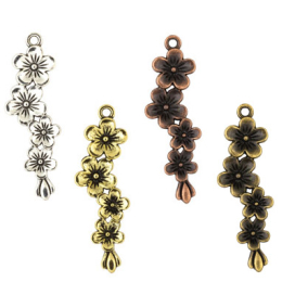 "Zlatka" Подвеска MFP-06 цветок 1.5х5.6 см 5 шт "Атекс" г. Пермь