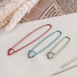 Набор вспомогательных булавок для вязания 3 шт 9/11,5/15 см ассорти "Атекс" г. Пермь