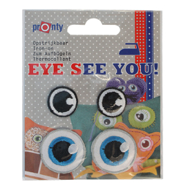 68619515 Аппликация приутюживаемая для игрушки EYE SEE YOU глазки 2, 2 пары Glorex  "Атекс" г. Пермь