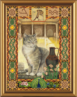 бисер НК 4096 "Кот из созвездия Водолей" 18х24 см "Атекс" г. Пермь