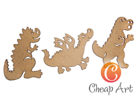 Декоративный элемент "Дракончики" 3 шт "Атекс" г. Пермь