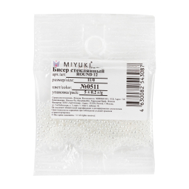 Бисер Япония "MIYUKI" 11/0 ROUND 12 2 мм 5 г "Атекс" г. Пермь