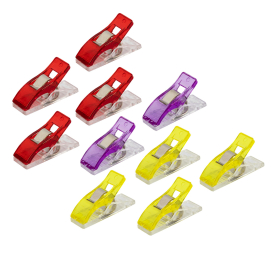 "Gamma" QC-02 Клипсы для фиксации пластик металл 2.6 см 10 шт в блистере "Атекс" г. Пермь