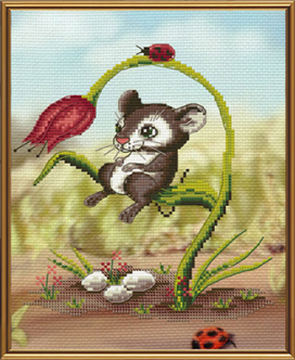 Набор "Нова Слобода" СВ №04 СК/Распродажа 5560 "Мышонок" 18 х 22 см "Атекс" г. Пермь