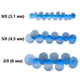 Бисер Чехия DROPS 05/0 311-11001 4.5 мм 50 г "Атекс" г. Пермь