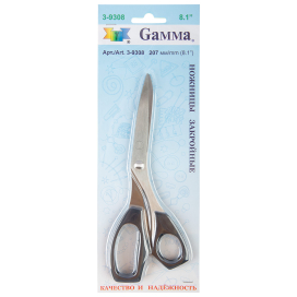 Ножницы "Gamma" 3-9308 закройные в блистере 207мм "Атекс" г. Пермь