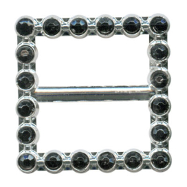 MP 008 Пряжка с стразами "Micron" 30х30мм СК "Атекс" г. Пермь