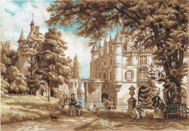 Золотая серия ЗУ-1126 "В парке замка Шенонсо" 48.5x33.5 см "Атекс" г. Пермь