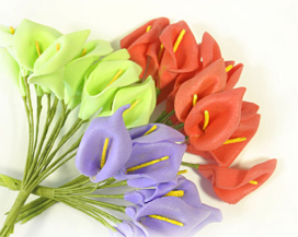 Цветок из фоамирана "Калла" 20мм 12шт "Атекс" г. Пермь