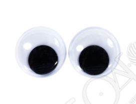 Глазки бегующие клеевые d  7мм черный 50 шт "Атекс" г. Пермь