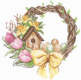 В-36 "Весенний венок" 13.5 х 13 см "Атекс" г. Пермь