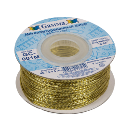 Шнур "Gamma" 1 мм GC-001M метал. 100 м ±0.5 м "Атекс" г. Пермь