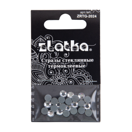 Стразы клеевые "Zlatka" ZRTG-2024 SS20 Crystal 4.7 мм стекло 24 шт №01 белый (Crystal) "Атекс" г. Пермь