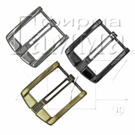 Пряжка GB 1604 для мужского ремня 64 x 52 мм 2 шт "Атекс" г. Пермь