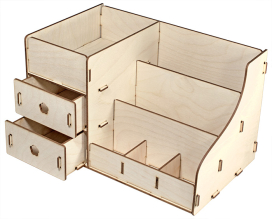 Заготовка для декорирования Органайзер "Комодик большой" сборный 45 х 28,5 х 28,5см фанера "Атекс" г. Пермь