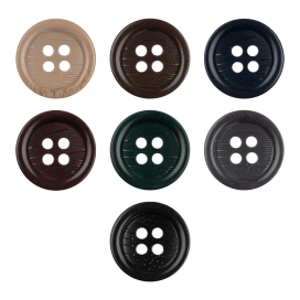 Пуговицы костюмные с проколами "BLITZ" DRN 0046 24" (15 мм) 12 шт "Атекс" г. Пермь